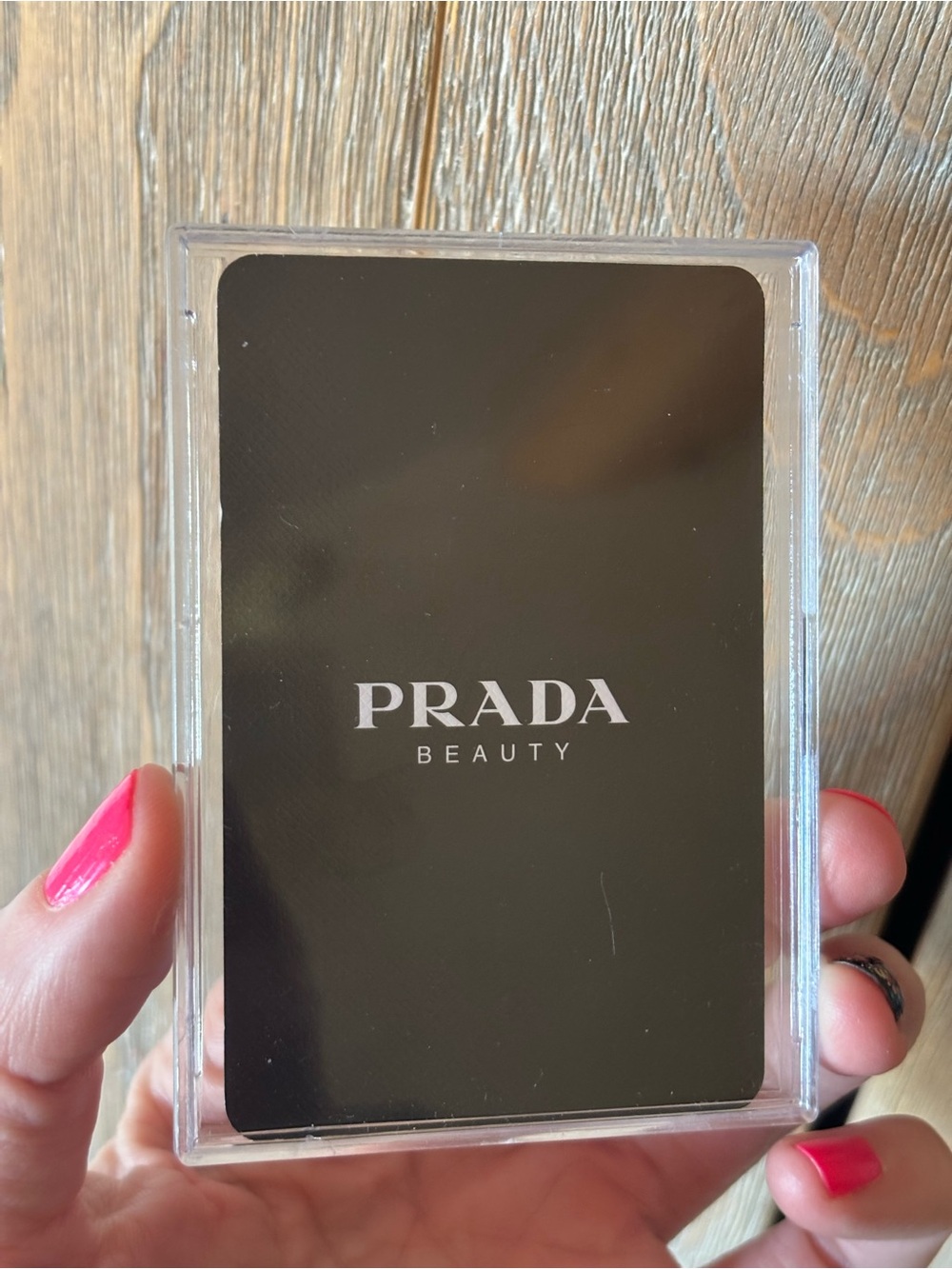 Prada Beauty Playing Card in Protective Case